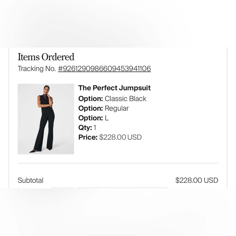 SPANX Classic Black Jumpsuit
